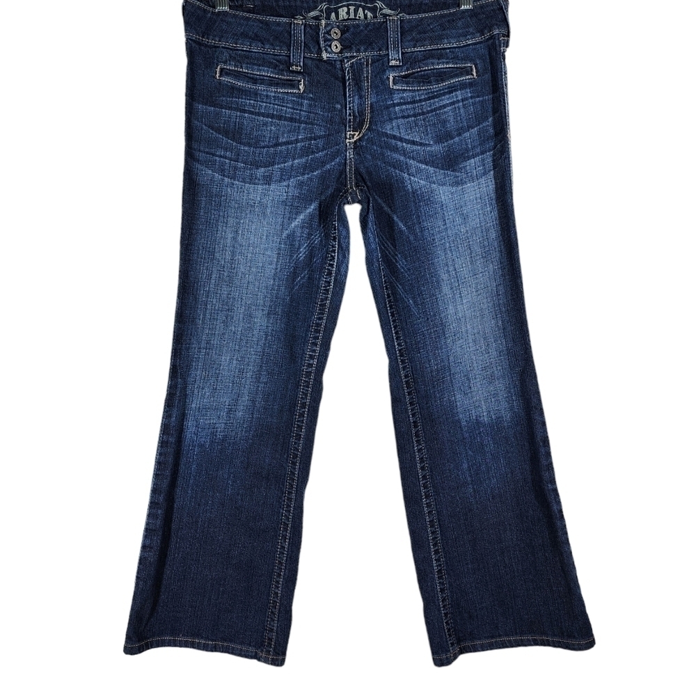 ARIAT LOW RISE DENIM TROUSER BOOT CUT JEANS 34 x 28